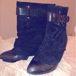 Gunmetal boots!